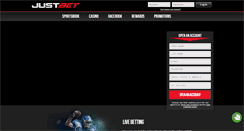 Desktop Screenshot of justbet.cx